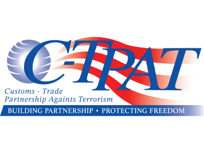 CETRAT logo stylized with large blue and red overlapping letters, incorporating a partial globe/swoosh on the left, set above a blue ribbon that reads "BUILDING PARTNERSHIP • PROTECTING FREEDOM."